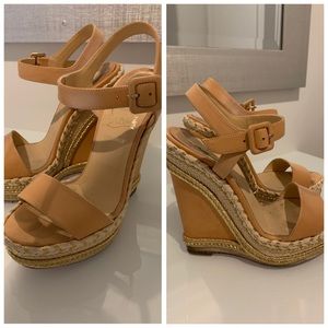 Louboutin Espadrille Wedges